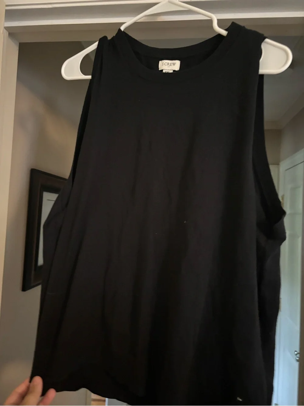J. Crew Black Sleeveless Crewneck Tank